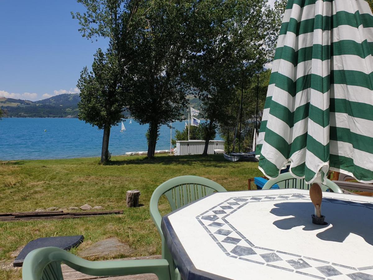 Rez de plage-Canoé+Paddle-70m² Savines Esterno foto